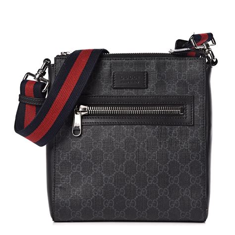 gucci gg supreme web messenger bag|gg black small messenger bag.